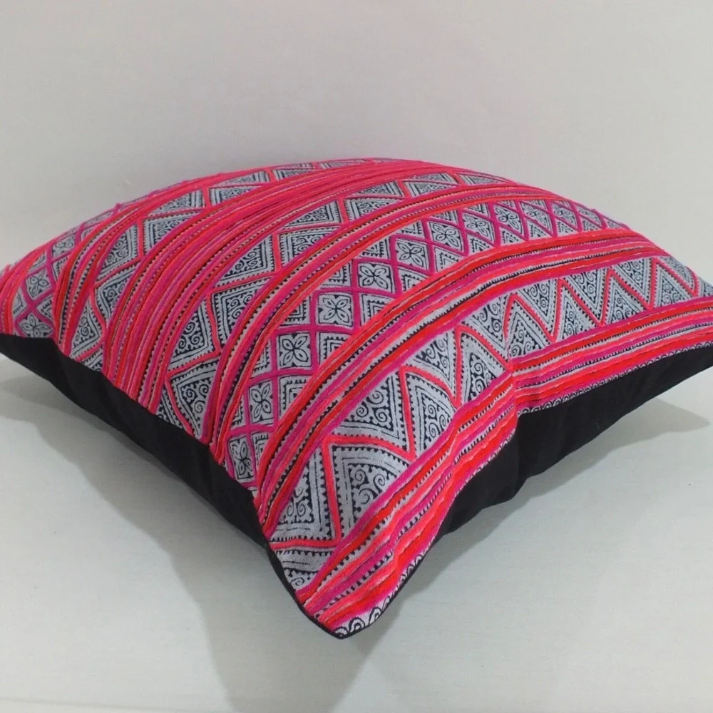 THAILAND Pillow Case Boho Vintage Fabrics - Picture 2 of 7